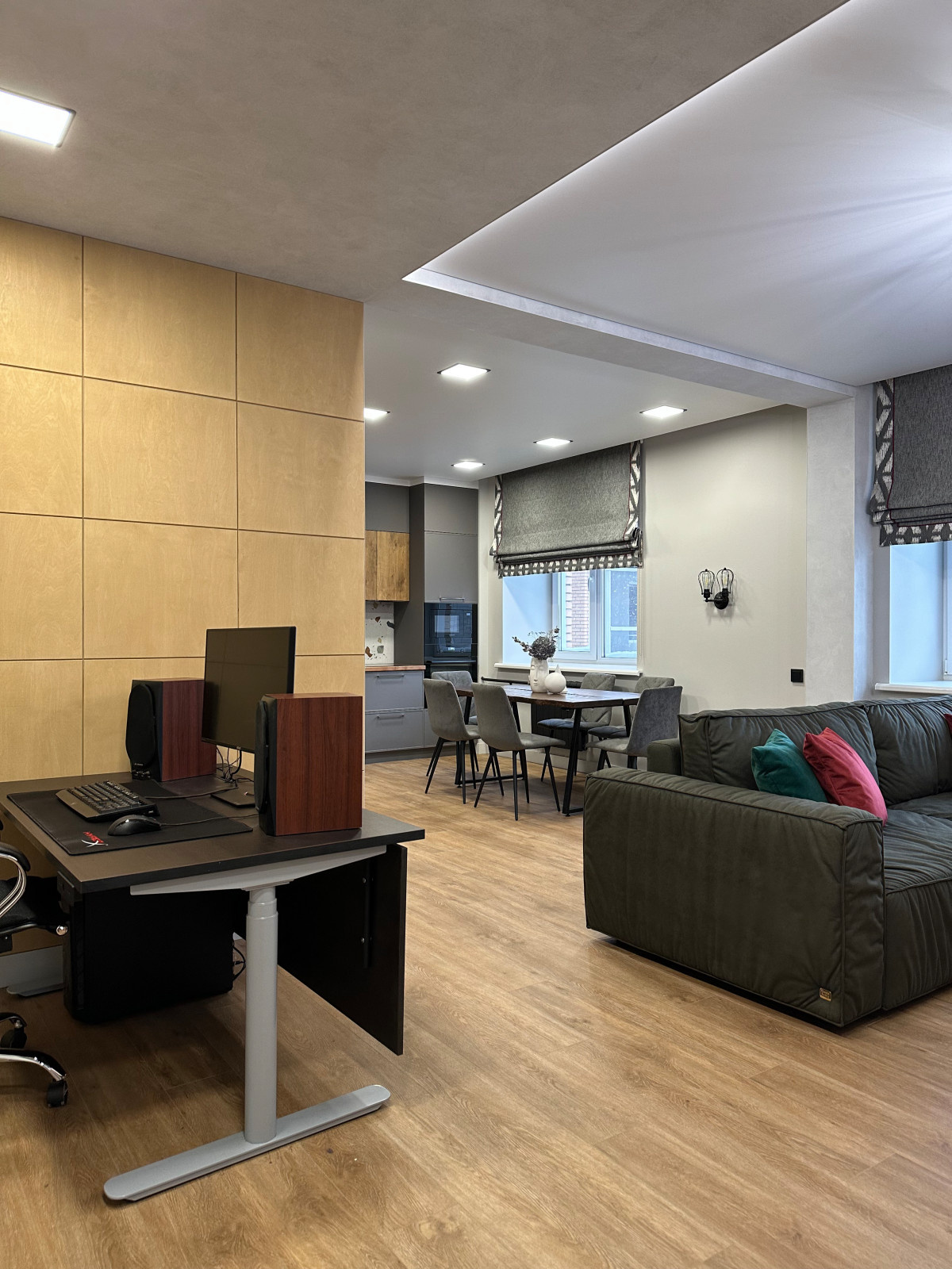 Дизайн-проект в современном стиле, с элементами лофта