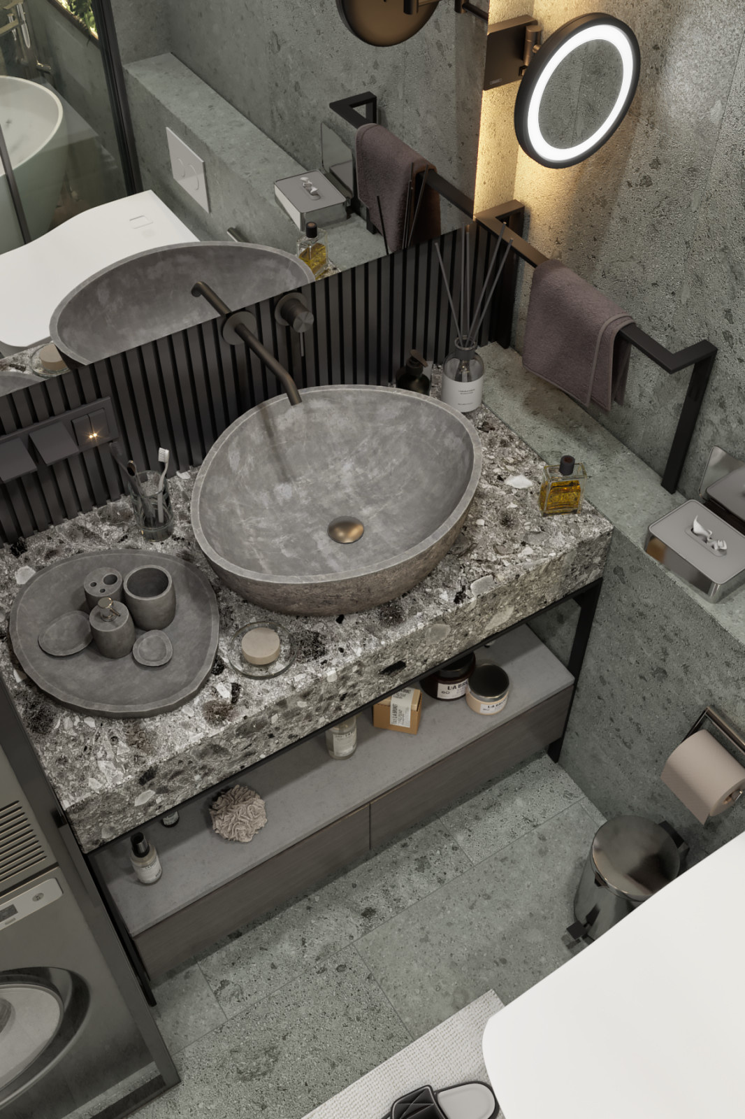 Modern khaki apt. by ACG Group