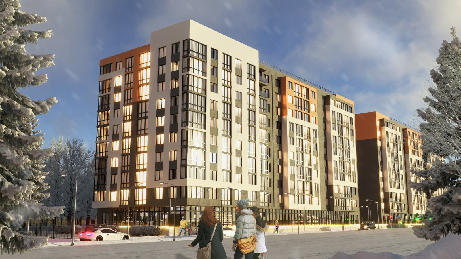 Обложка проекта: Residential Complex in Ivano-Frankivsk by ACG Group