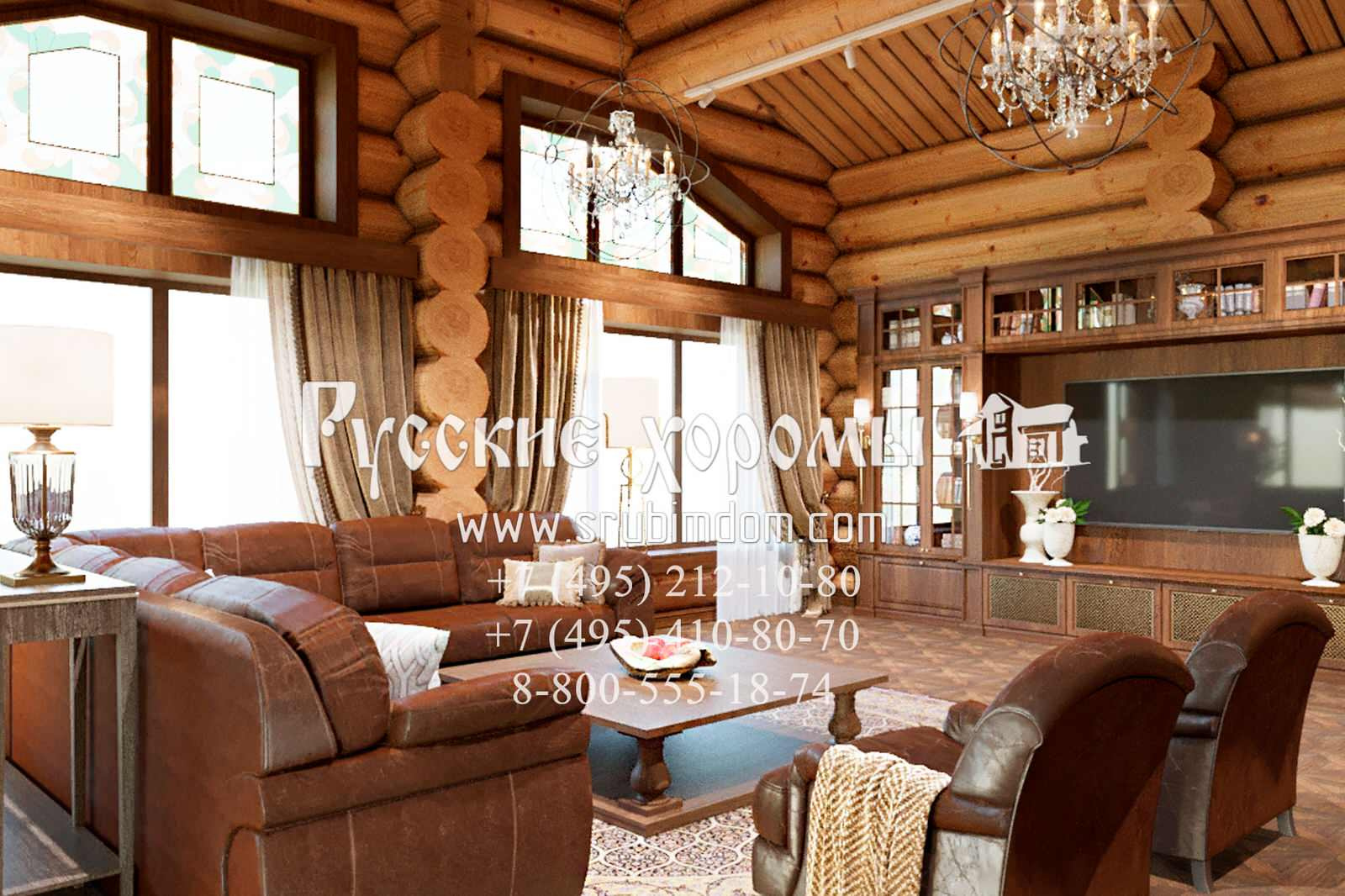 Дизайн гостиной с камином