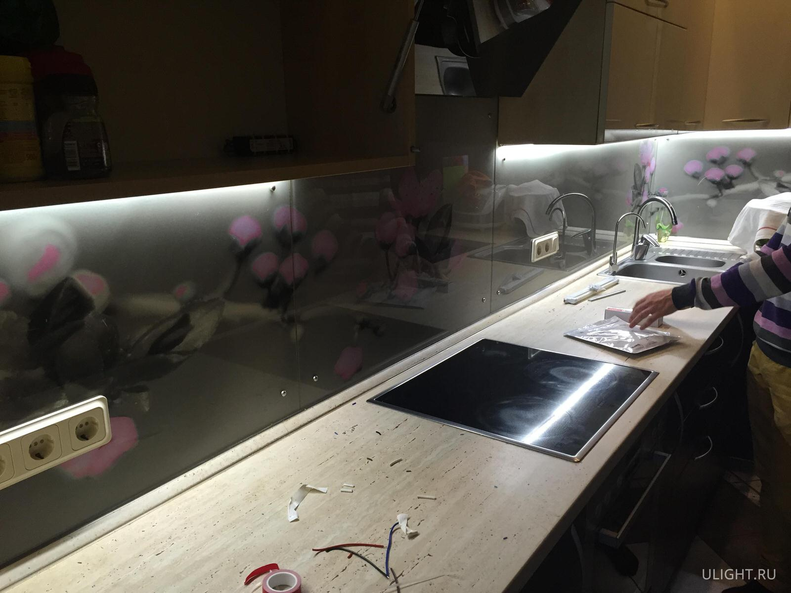 Installing under-cabinet lighting
