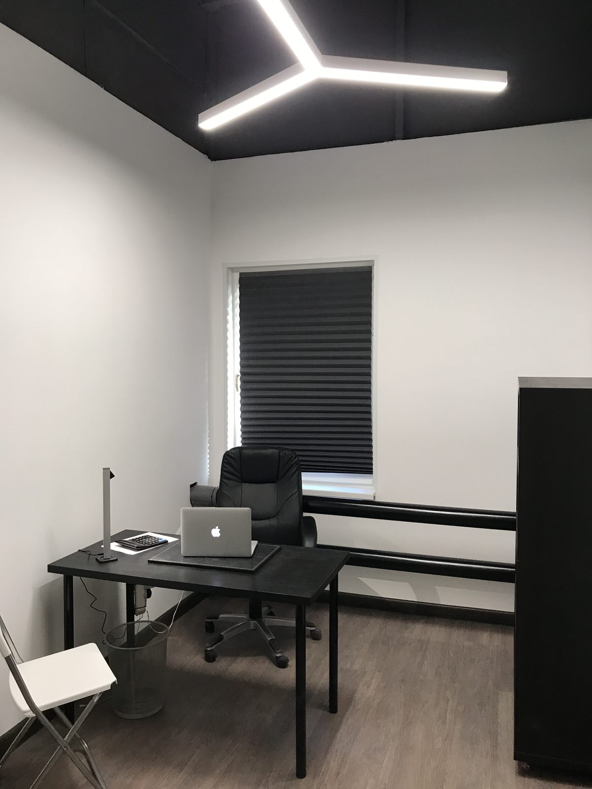 Small office space at a production facility in Moscow