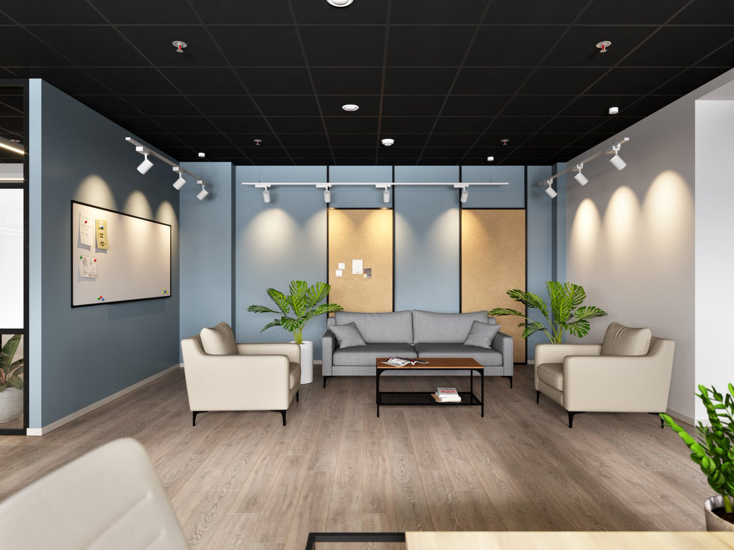 Ascreen Office Project in Open Space Style