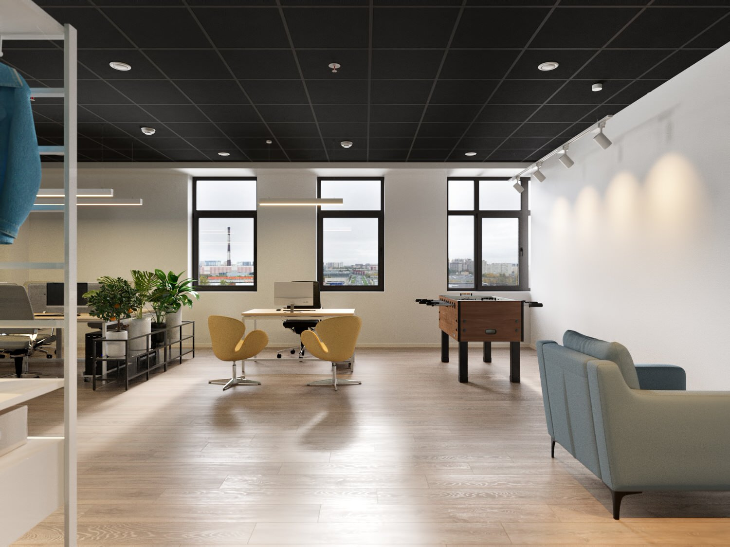 Ascreen Office Project in Open Space Style