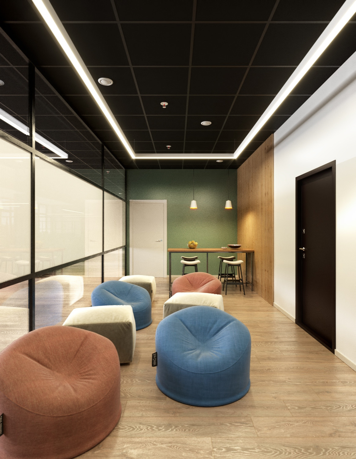 Ascreen Office Project in Open Space Style
