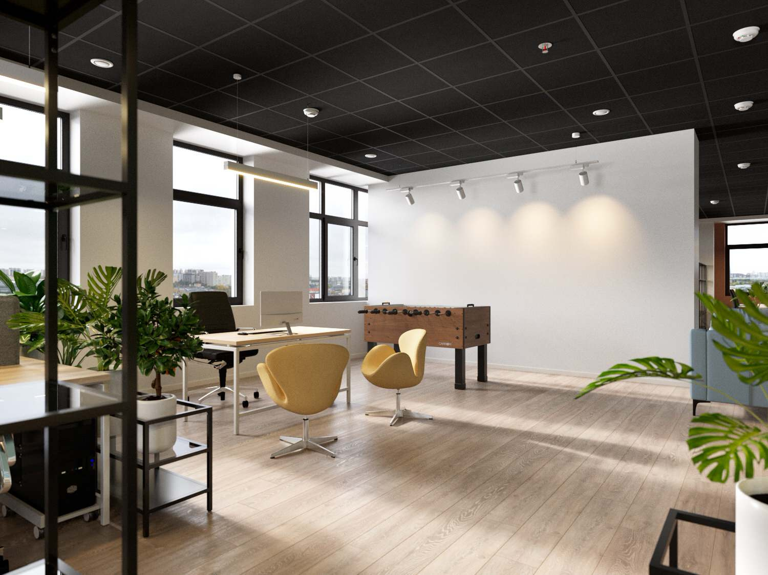 Ascreen Office Project in Open Space Style