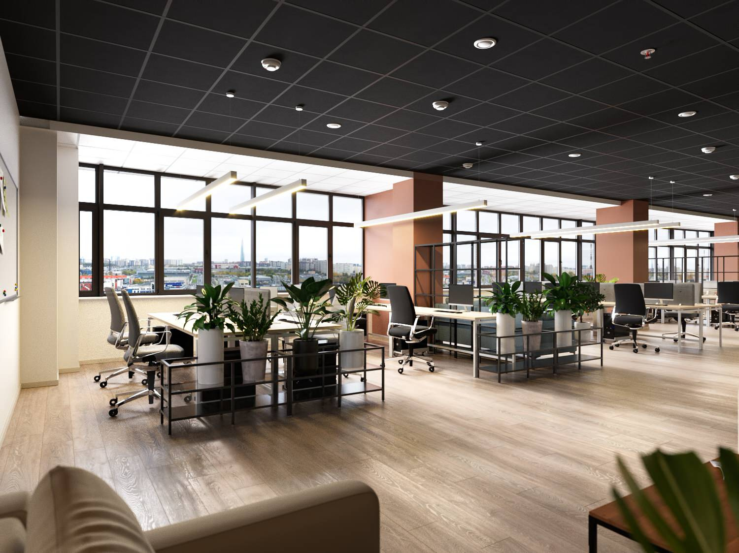 Ascreen Office Project in Open Space Style