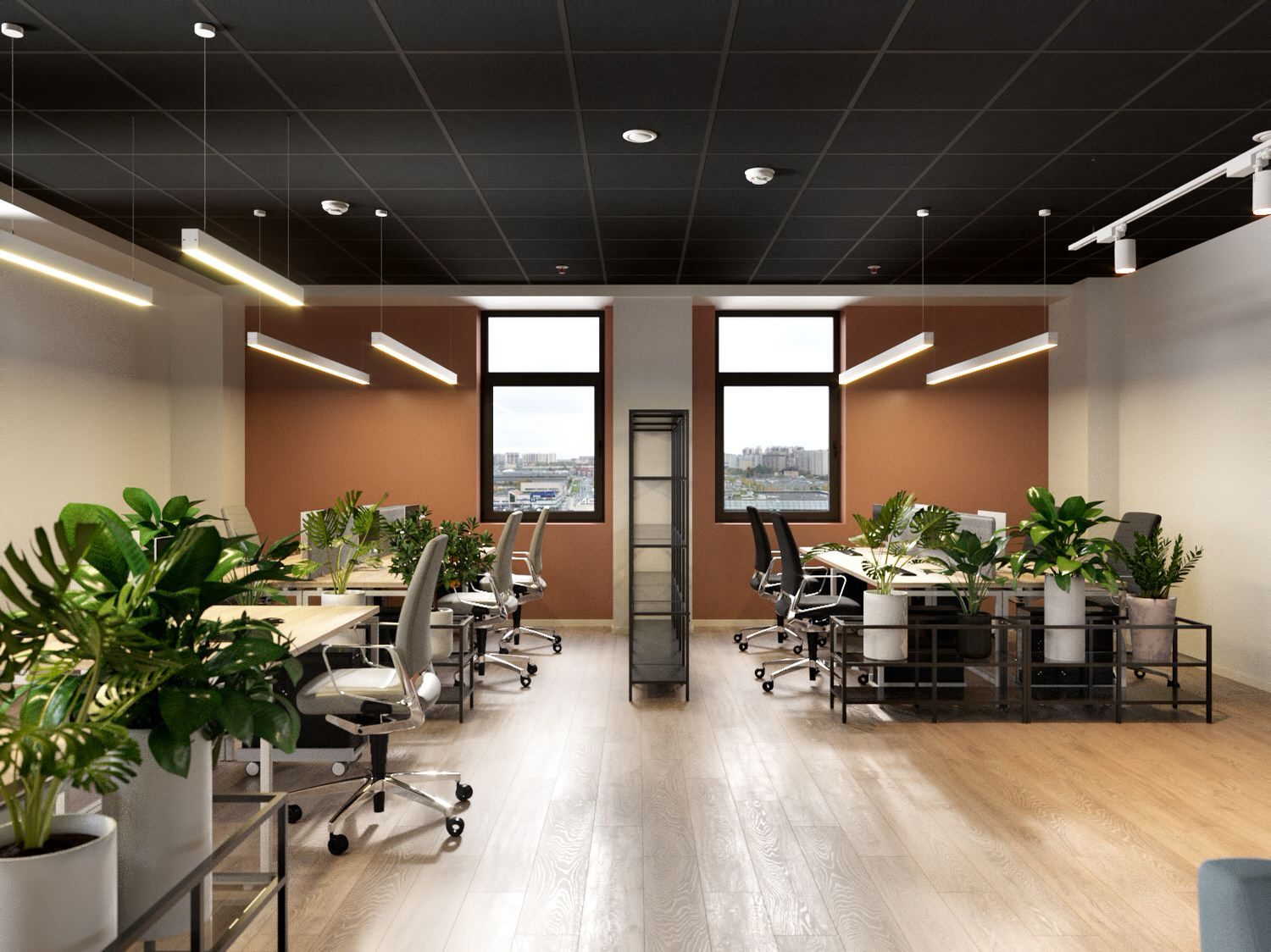 Ascreen Office Project in Open Space Style