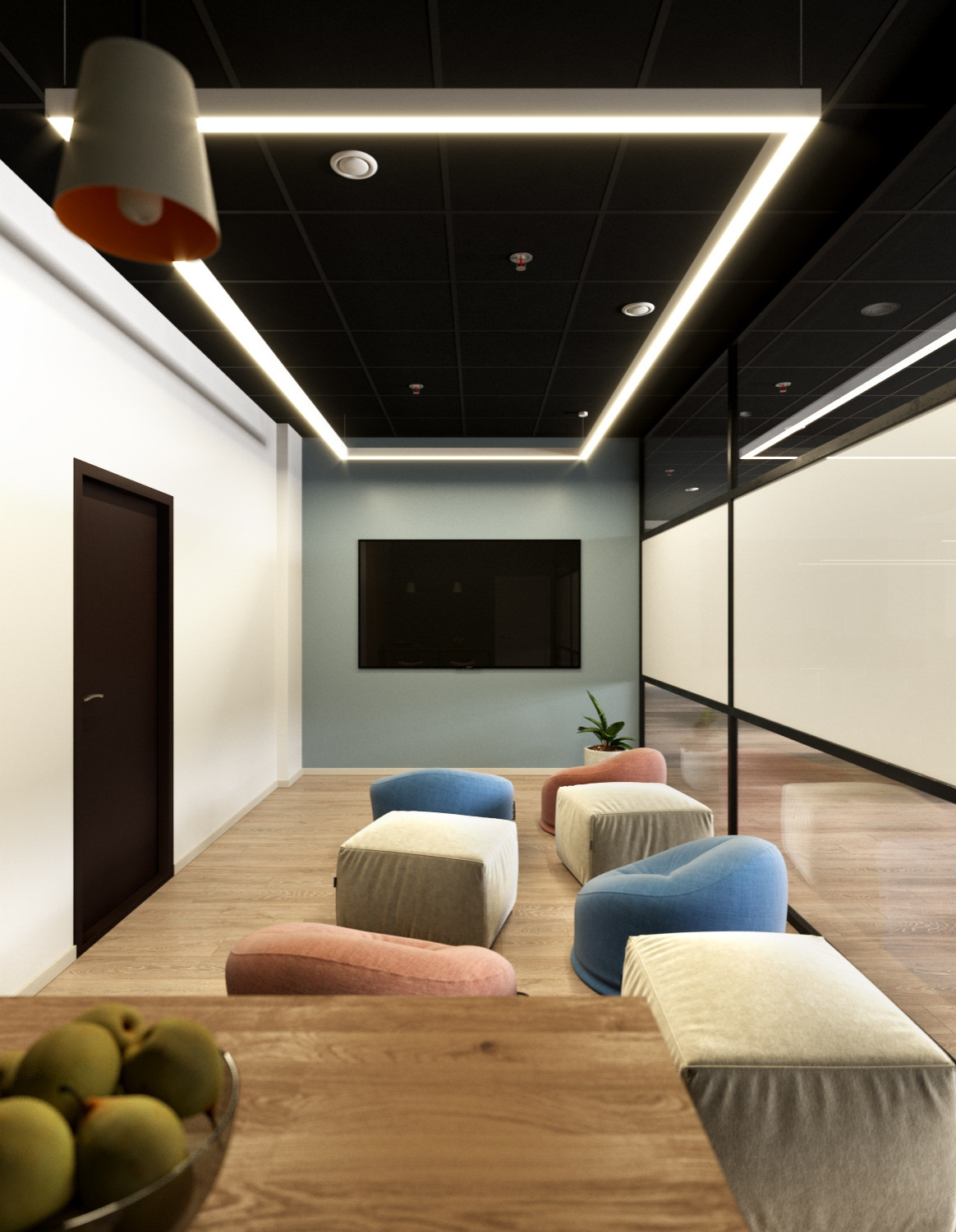 Ascreen Office Project in Open Space Style