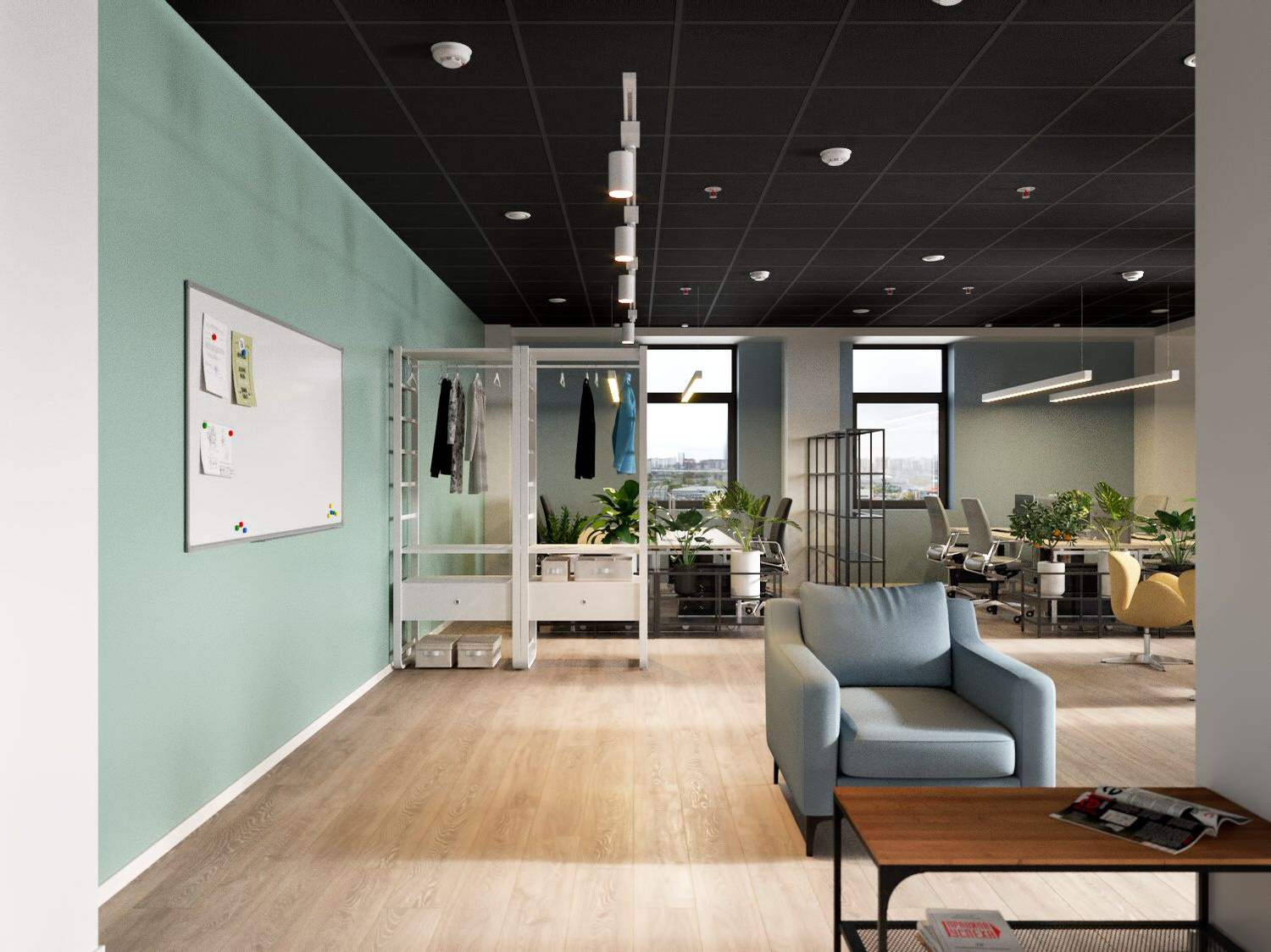Ascreen Office Project in Open Space Style