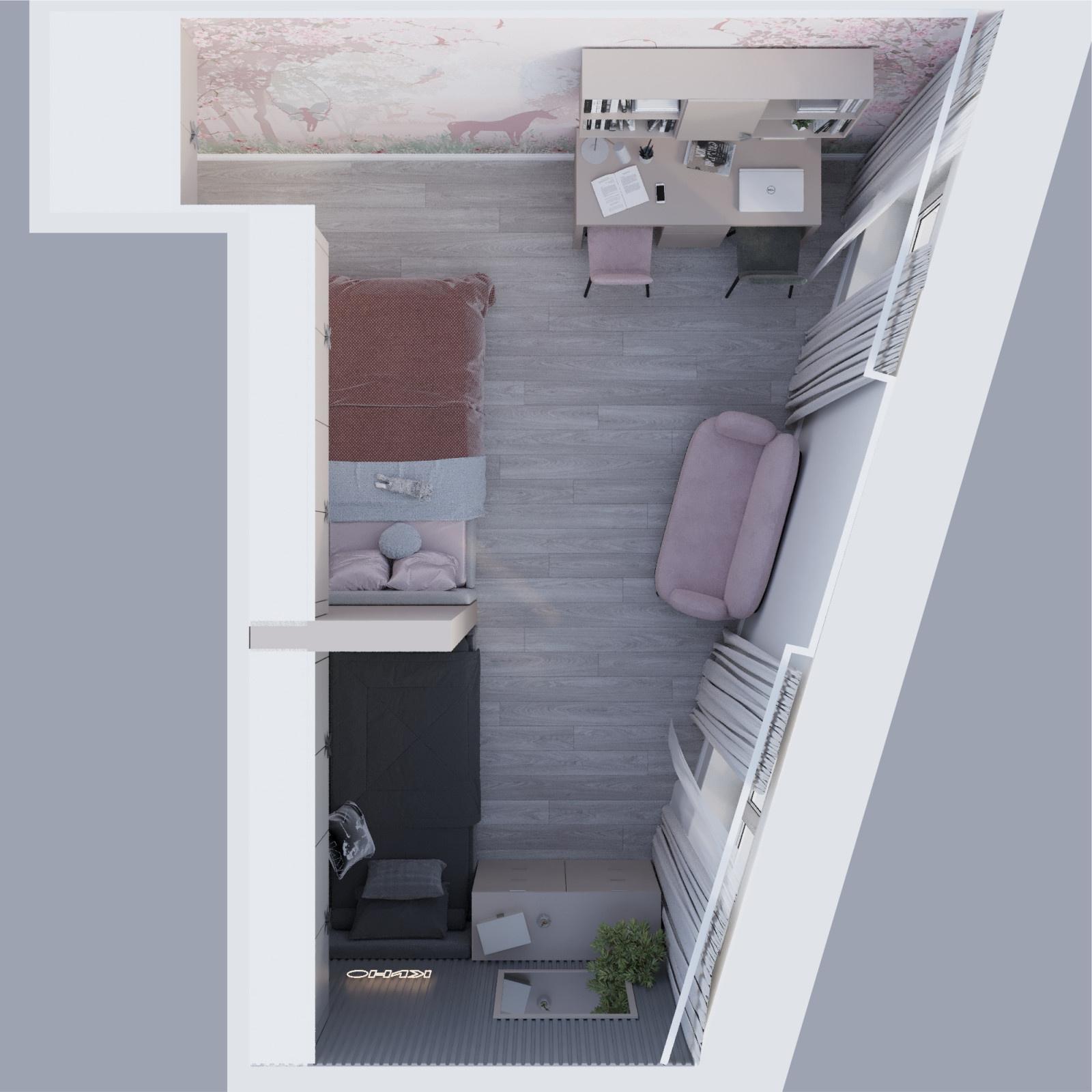 Детская для сестер с большой разницей в возрасте