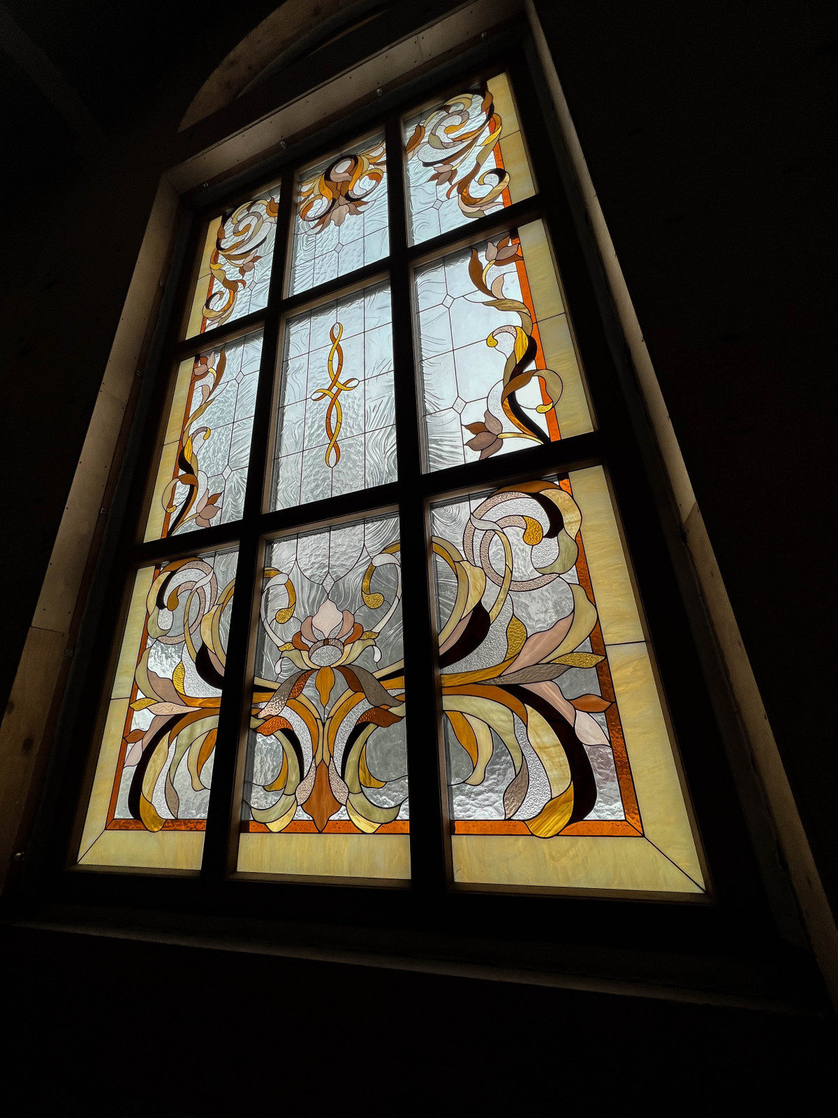 Особняк и Баня в русском стиле с витражом Тиффани