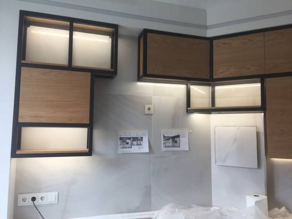 Кухня железо и дуб (LOFT)