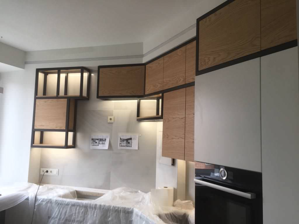 Кухня железо и дуб (LOFT)