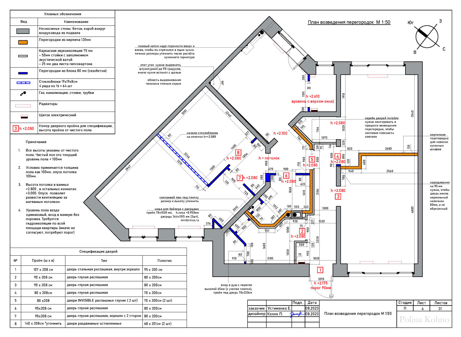 ПРИМЕР РАБОТЫ С ПЛАНИРОВКОЙ (500р/метр)