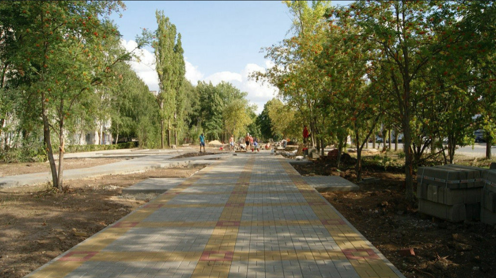 Кладка тротуарной плитки