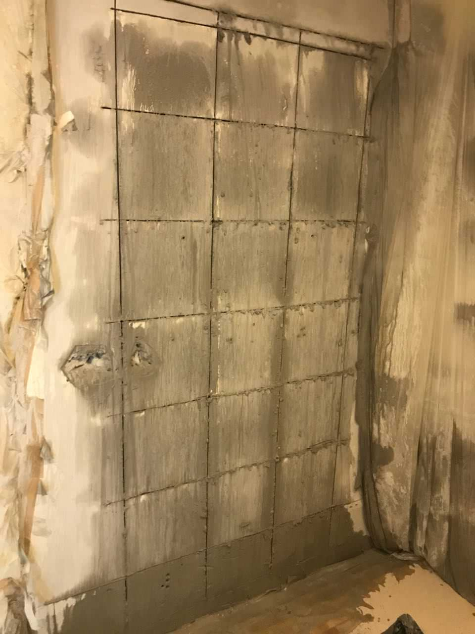 Резка проёма в капитальной стене, армирование карбон