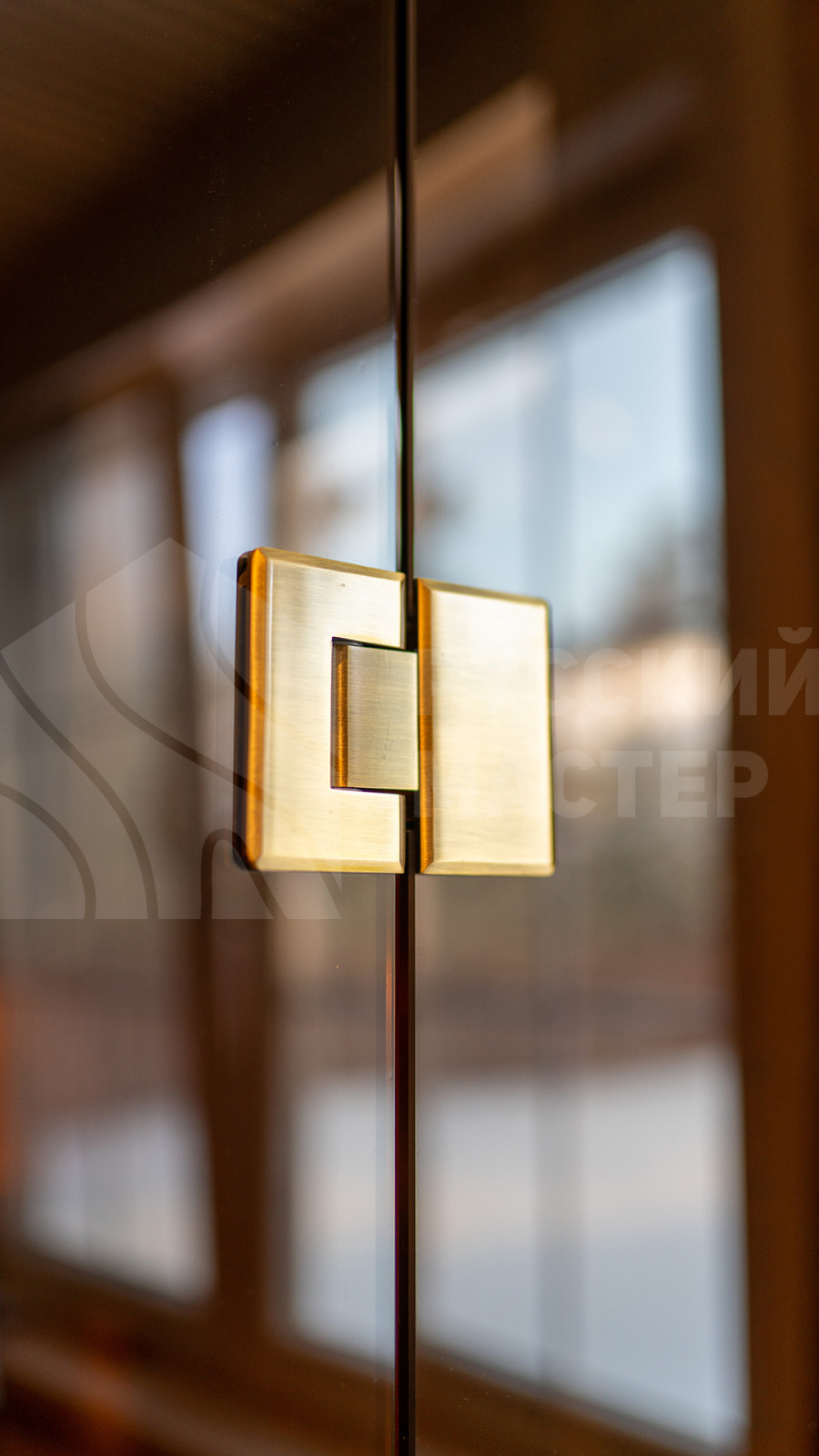 Сауна с изогнутыми полками из новозеландской сосны Pino Premio