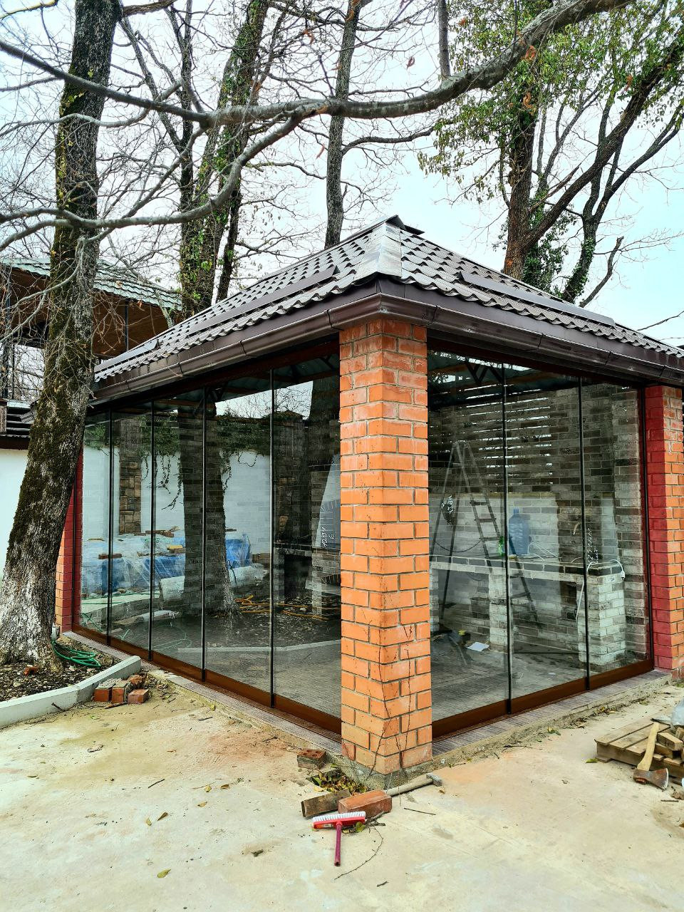 Остекление мангальной