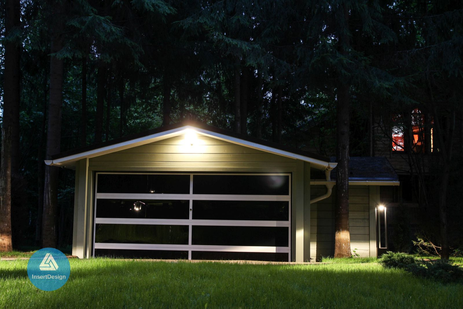 Ландшафтное освещение участка в КП Фортуна, Подмосковье