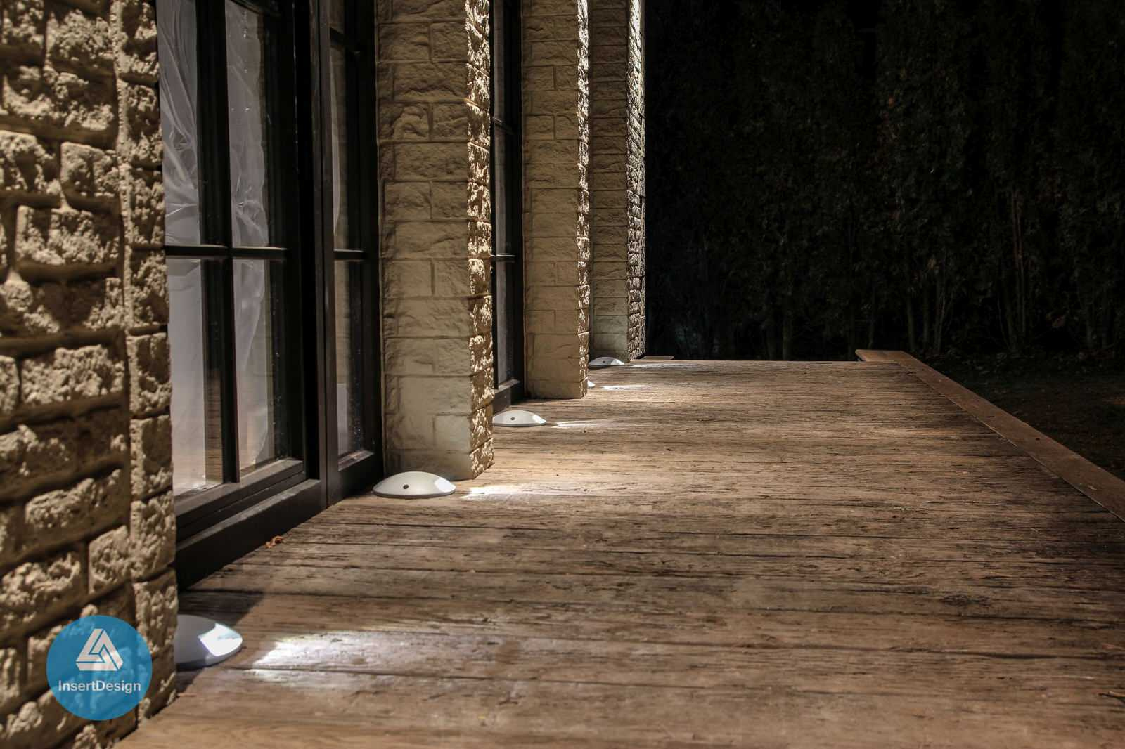 Ландшафтное освещение территории загородного дома в Архангельском, Подмосковье