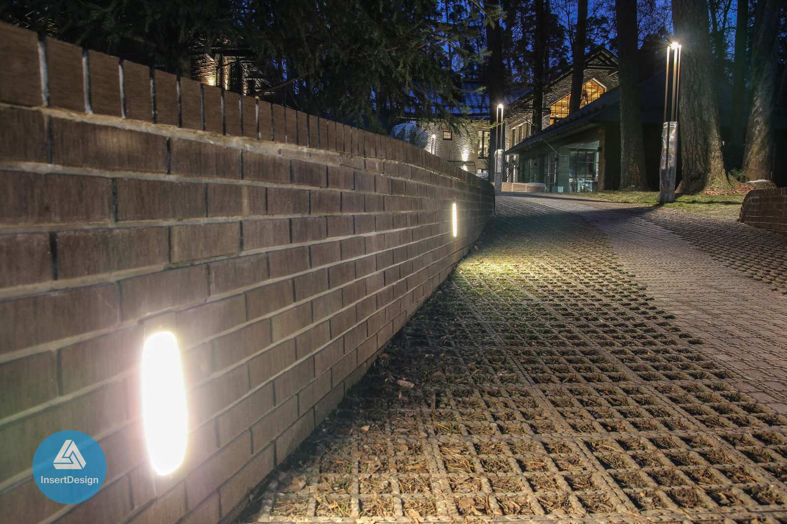 Ландшафтное освещение территории загородного дома в Архангельском, Подмосковье