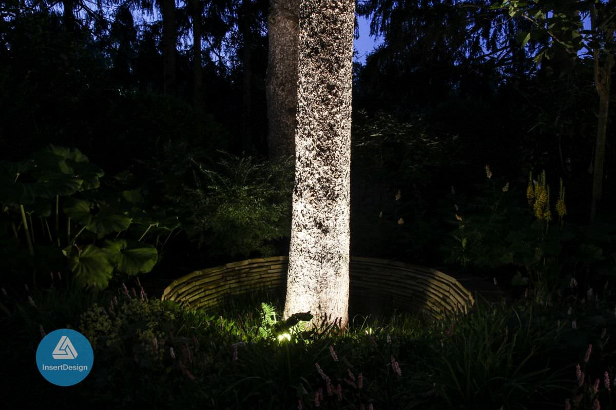 Ландшафтное освещение территории загородного дома в Николино, Подмосковье