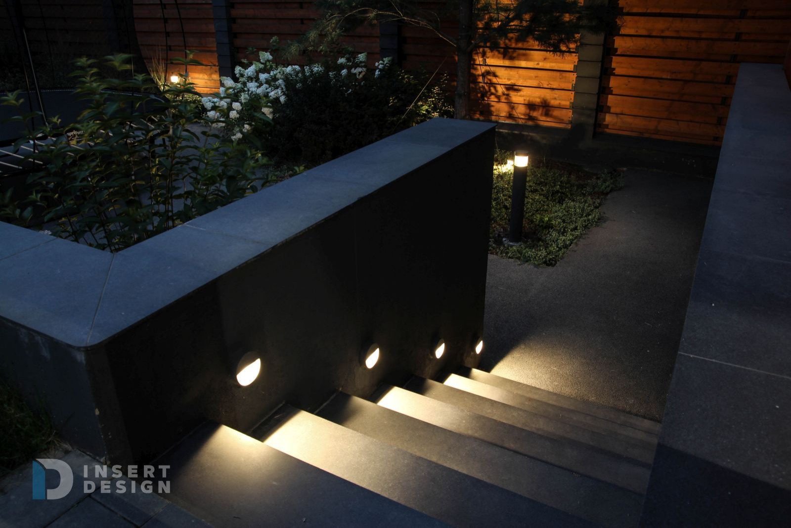 Ландшафтное освещение территории загородного дома в Степаньково, Подмосковье