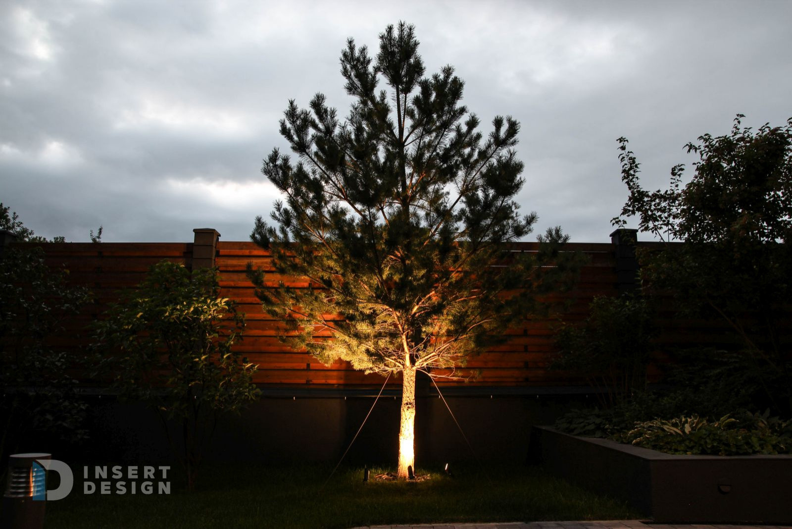 Ландшафтное освещение территории загородного дома в Степаньково, Подмосковье