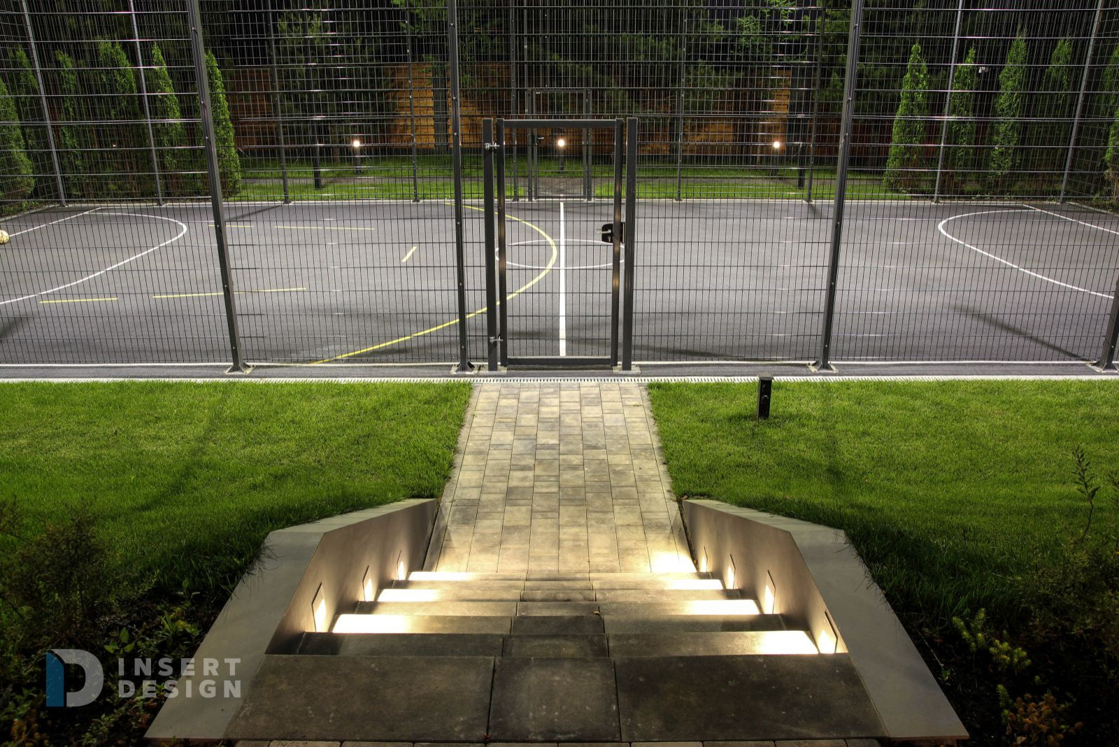 Ландшафтное освещение территории загородного дома в Степаньково, Подмосковье