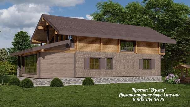 Проект комбинированного дома "Дзета"