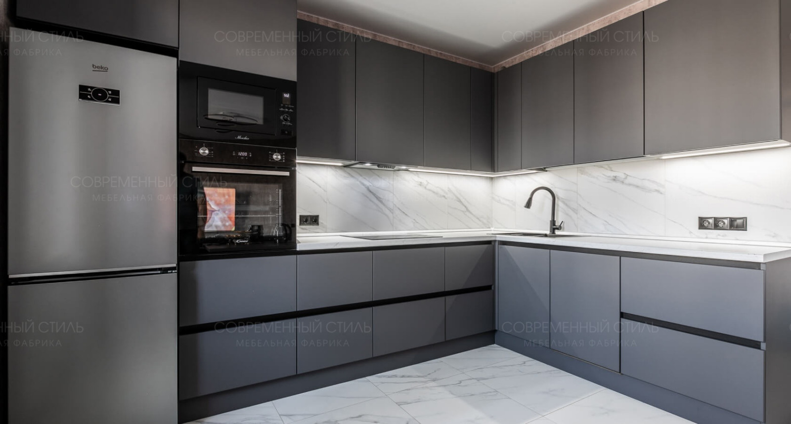 Кухня Торонто (серая в квартиру)