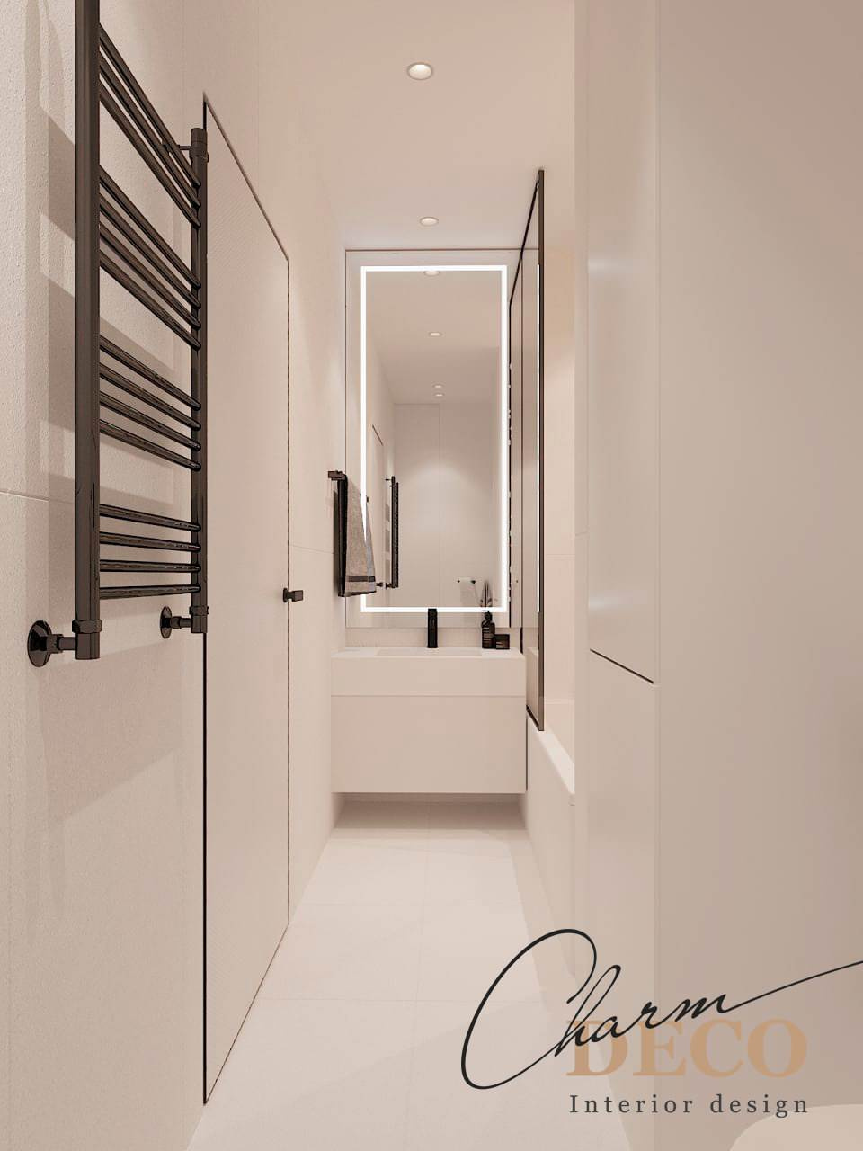 Ванная комната с современном стиле