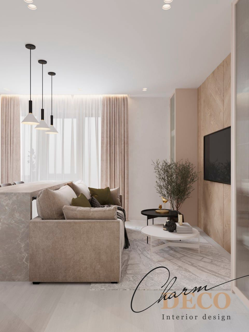 Гостиная с современном стиле