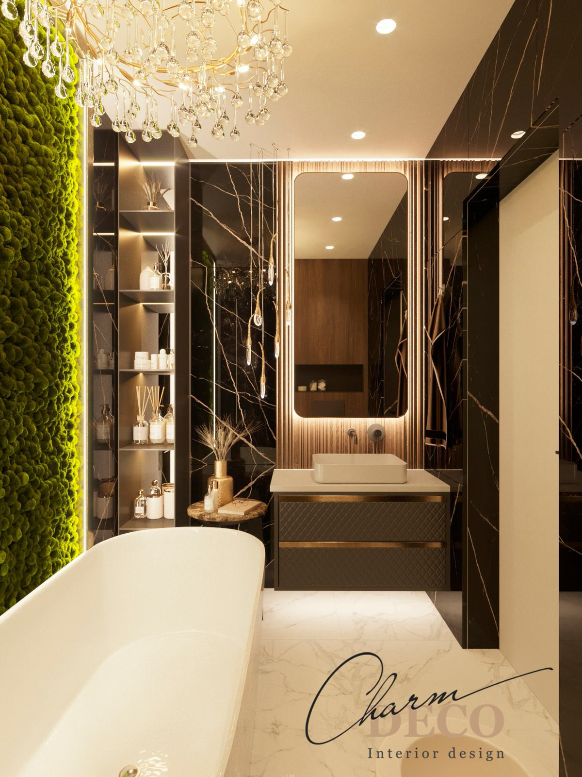 Ванная комната в стиле неоклассика