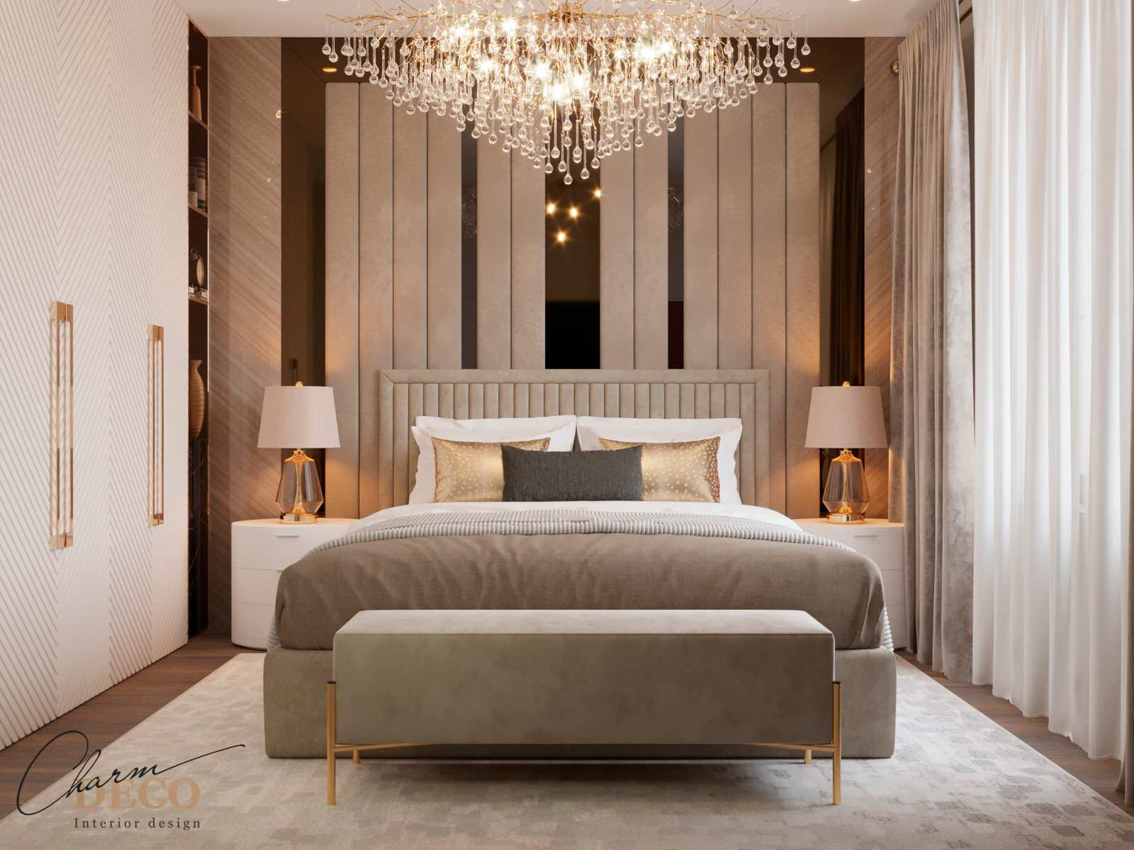 Спальня в стиле неоклассика