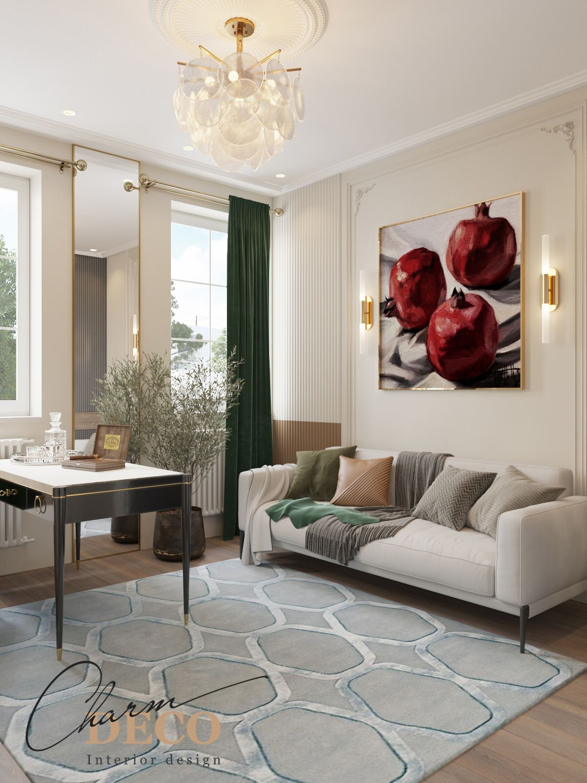 Гостинная в стиле неоклассика