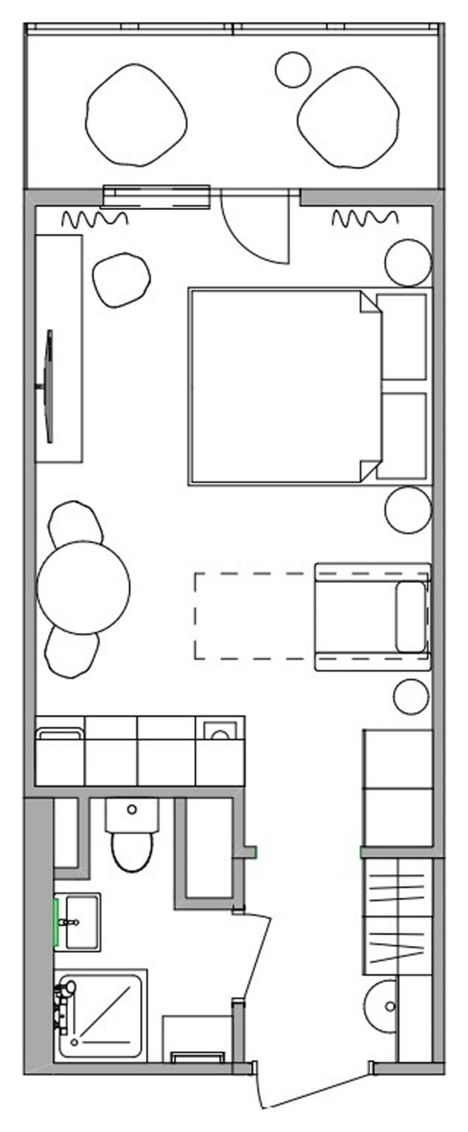 Студия 24 кв.м. для сдачи в аренду