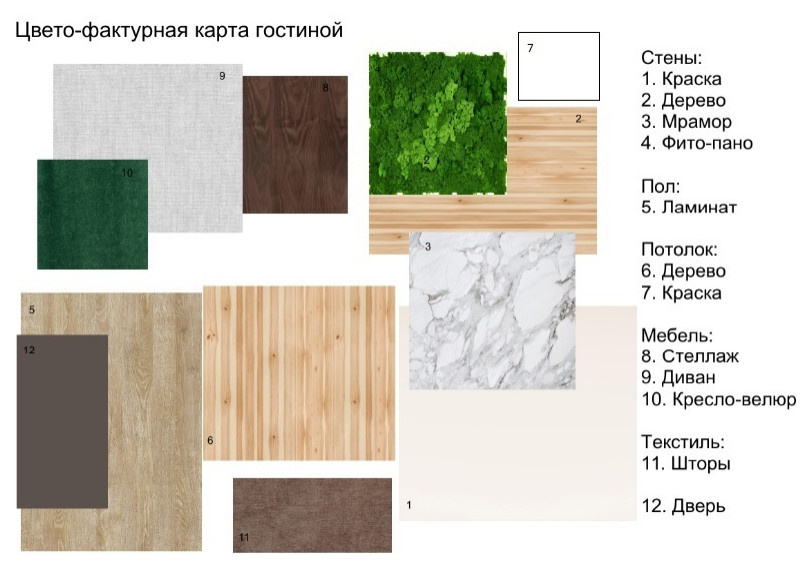 Гостиная в стиле эколюкс