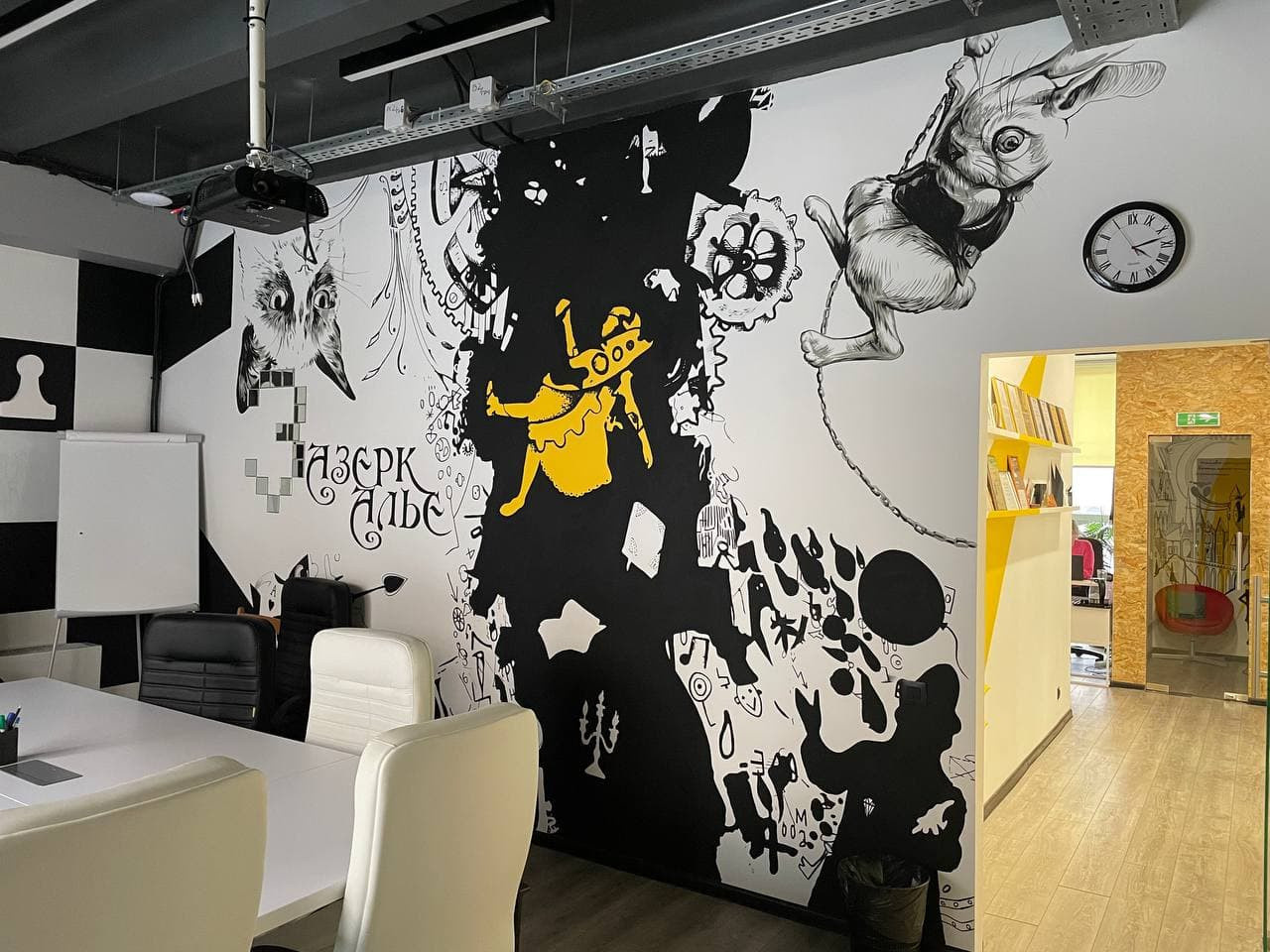 Роспись стен в офисе Dr.Jung