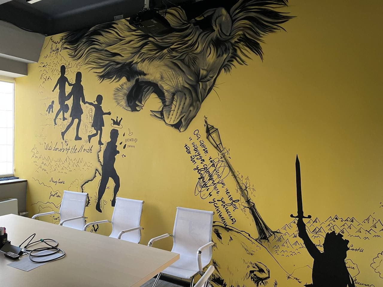 Роспись стен в офисе Dr.Jung