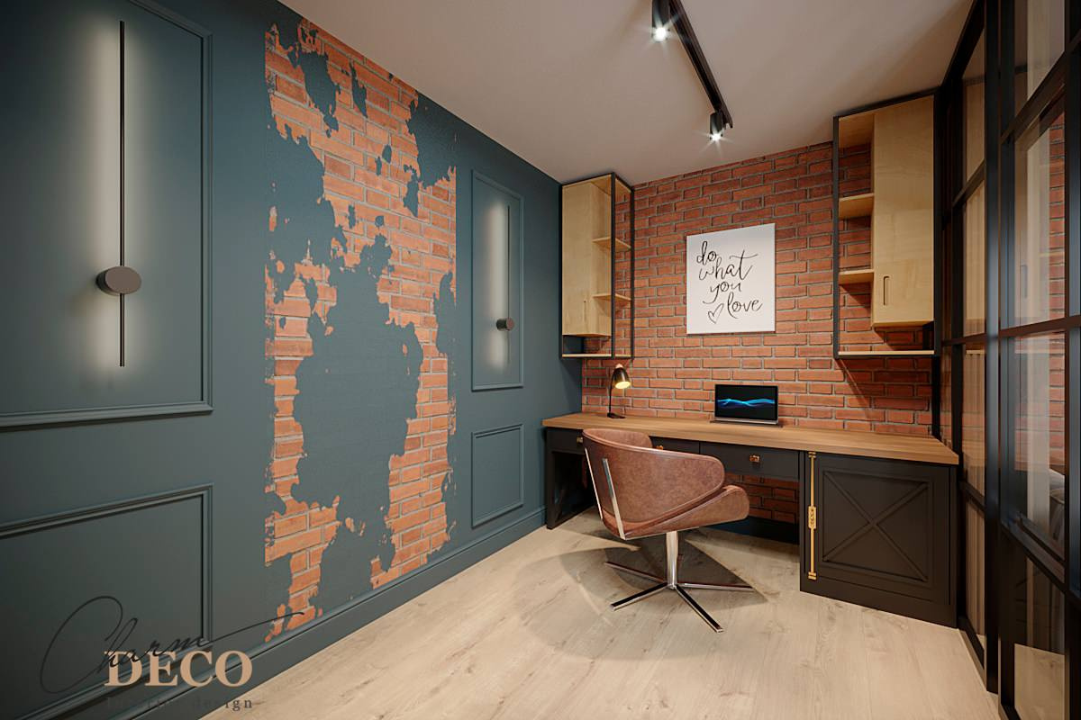 Рабочая зона в стиле лофт