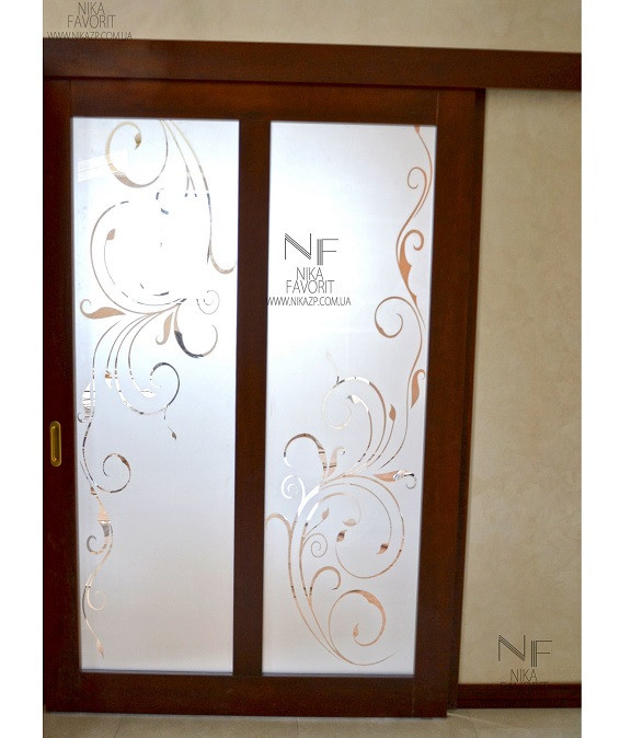 WOODEN SLIDING DOORS WITH GLASS