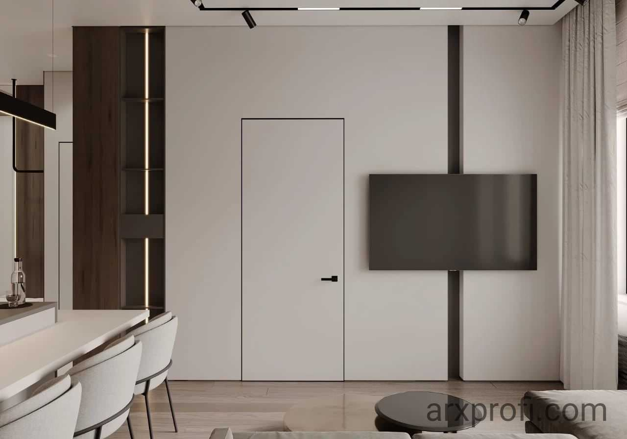 Проект интерьера квартиры 39 м2 в ЖК "Испанские кварталы"