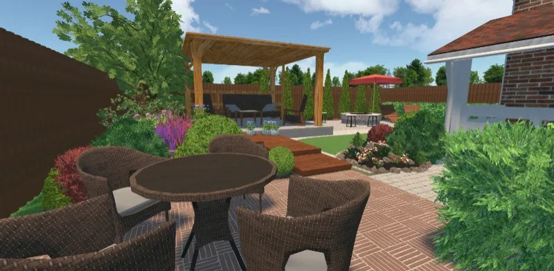 проекты, созданные в программе Ландшафтный Дизайн 3D