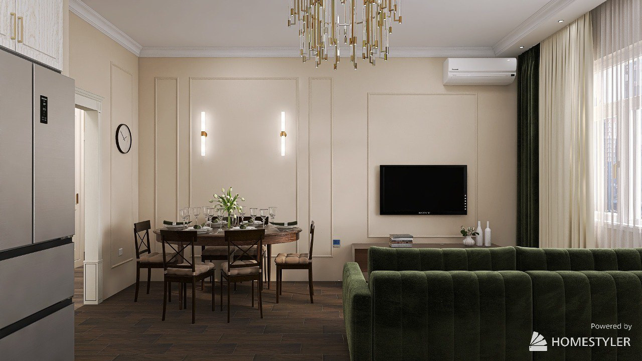 Современная классика для молодой пары с ребенком