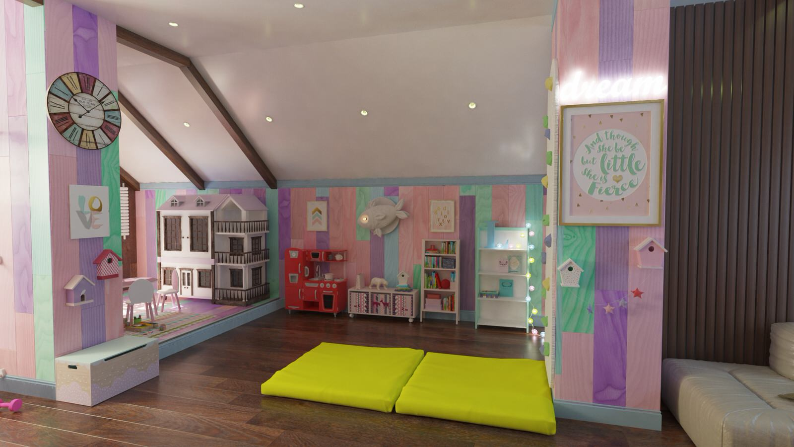 Дизайн проект мансарды