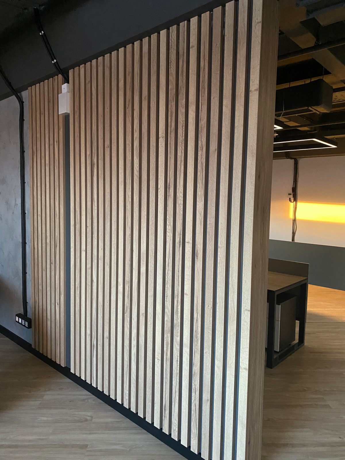 Декоративная перегородка из реек