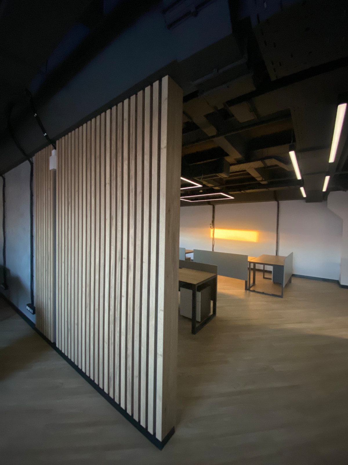 Декоративная перегородка из реек