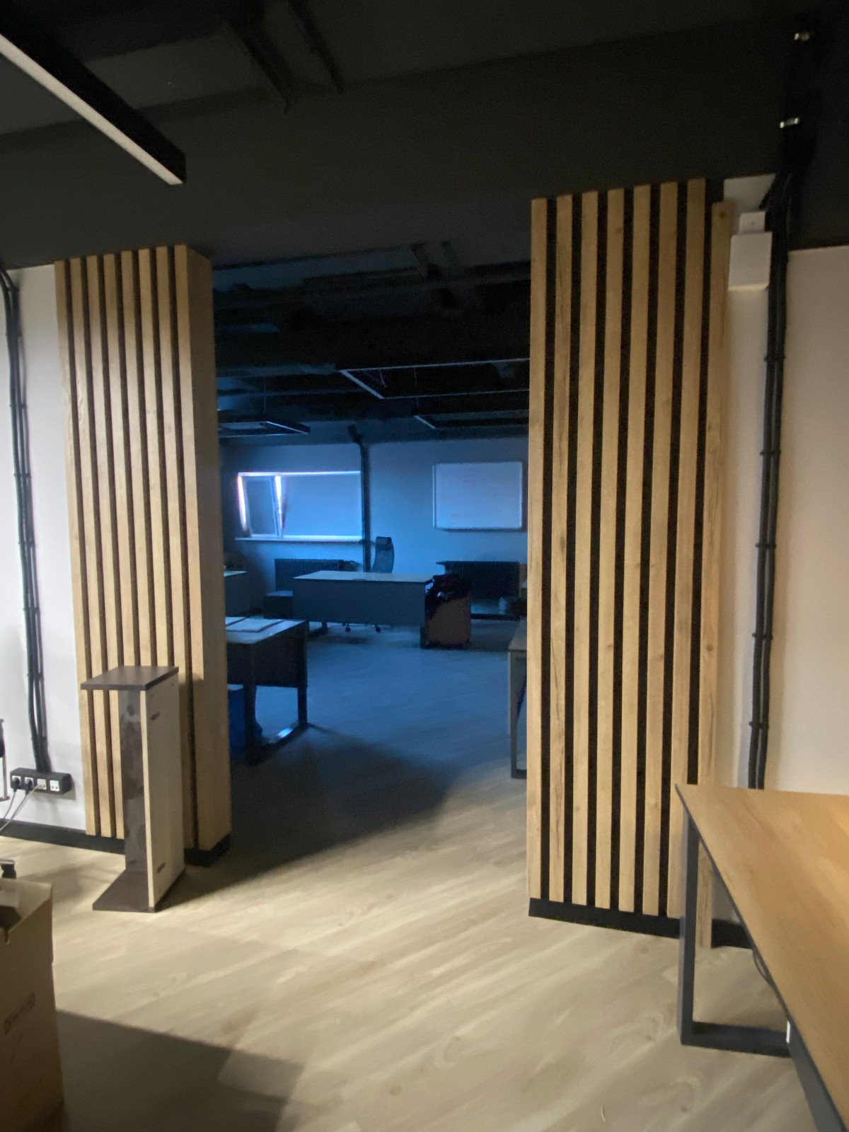 Декоративная перегородка из реек